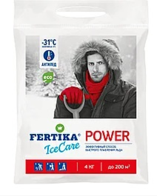 Фертика противогололедный реагент ICECARE POWER -30C (4 кг)