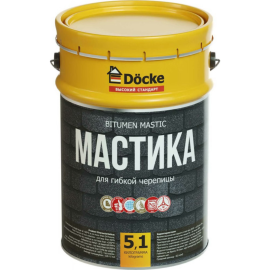 Мастика для гибкой черепицы «Docke» ZRMC-1099, 5 л