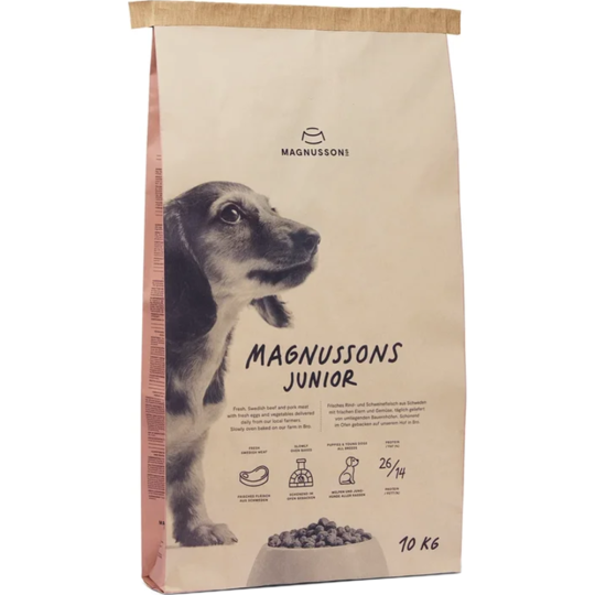 Корм для щенков «Magnusson» Junior Meat&Biscuit, говядина, F241000, 10 кг