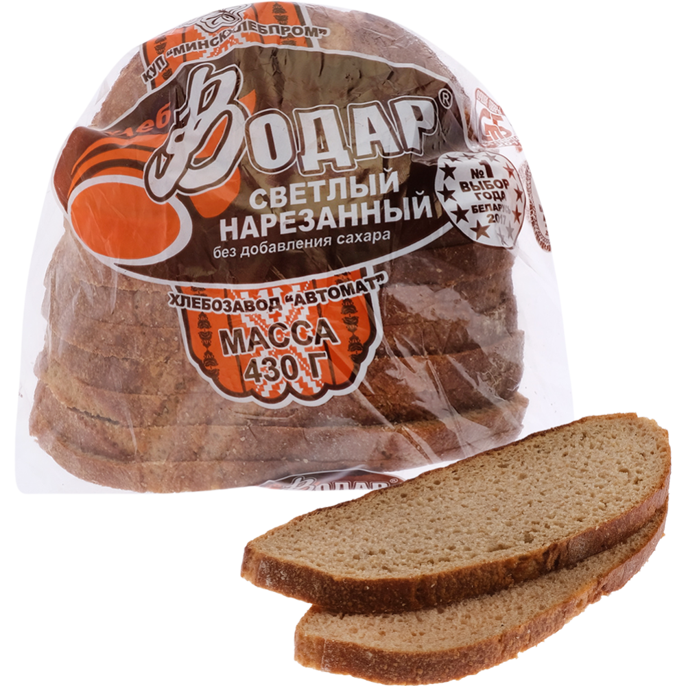 Хлеб «Водар» светлый, нарезанный, 430 г #0