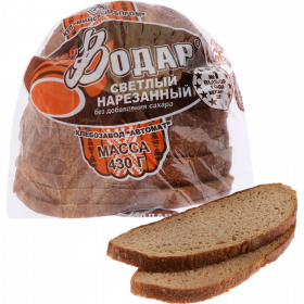 Хлеб «Во­дар» свет­лый, на­ре­зан­ный, 430 г