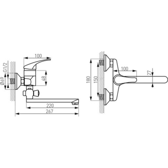 Смеситель «Ferro» Basic BBC55A