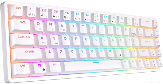 Клавиатура Royal Kludge RKG68 RGB (белый, Gateron Yellow)