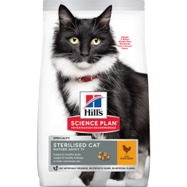 Корм для кошек «Hill's» Science Plan Adult 7+ Sterilised, Chicken, 300 г