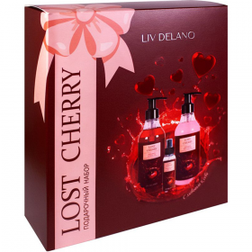 По­да­роч­ный набор «Liv Delano» Lost Cherry, гель для душа+спрей-мист+крем для тела, 250+100+250 мл    