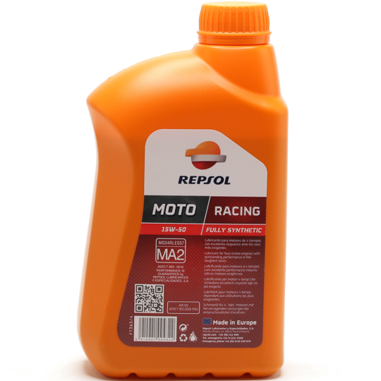 Масло моторное «Repsol» Moto Racing 4T 15W50, 1 л