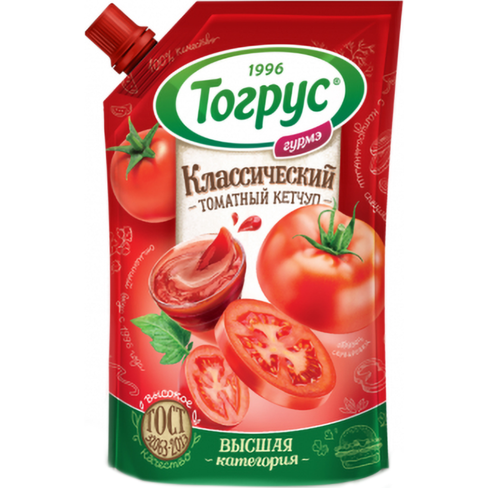 Кетчуп «Тогрус Гурмэ» классический томатный, 250 г #0