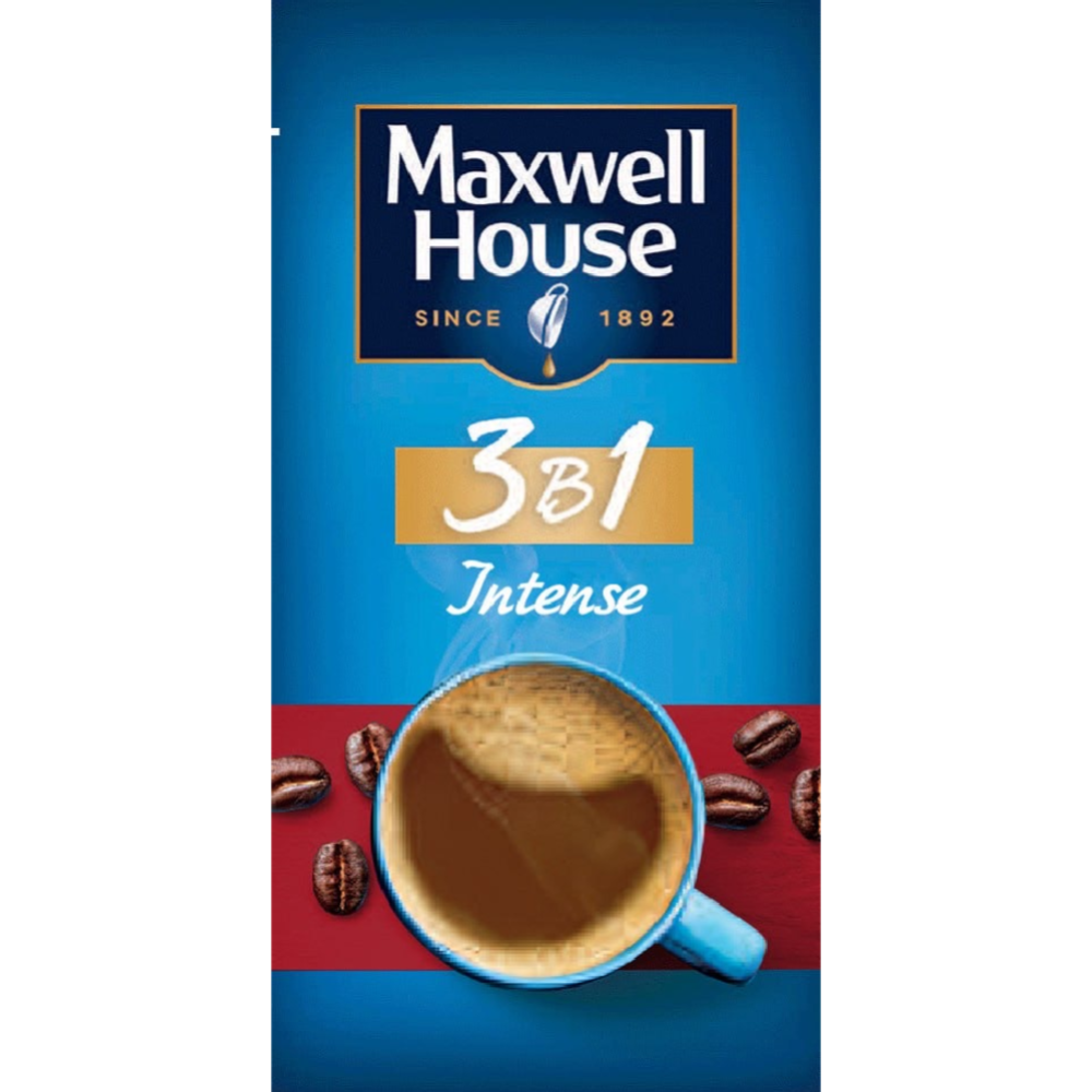 Уп.Кофейный напиток растворимый «Maxwell House» Intense, 3в1, 12х13.5