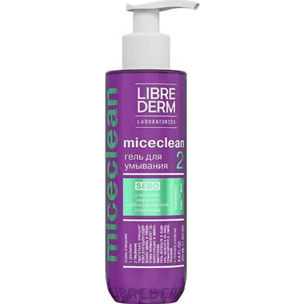 Гель для умывания «Librederm» Sebo Miceclean, 200 мл