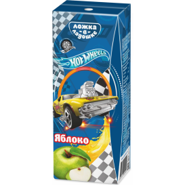 Сок детский «Ложка в ладошке» Hot Wheels, яблочный, 200 мл