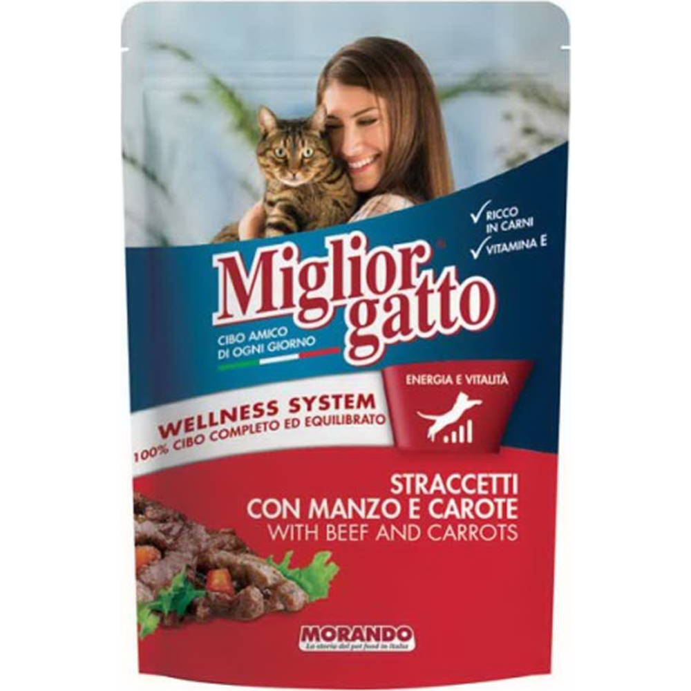 Корм для кошек «Miglior» Gatto Strips, Beef and Carrots, 100 г #0