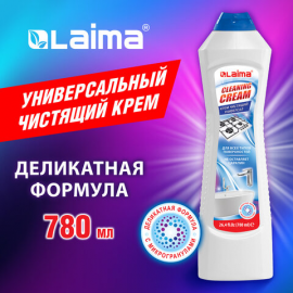 Чистящее средство универсальное крем, 780 мл, LAIMA "White fresh"