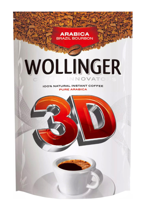 Кофе Wollinger 3D растворимый сублимированный 190 грамм.