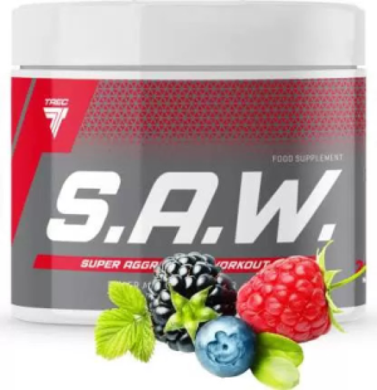 Пред­тре­ни­ро­воч­ный ком­плекс S.A.W.  Trec Nutrition, 200 гр (лесные ягоды)