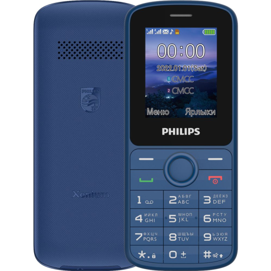 Мобильный телефон «Philips» Xenium E2101, CTE2101BU/00, синий