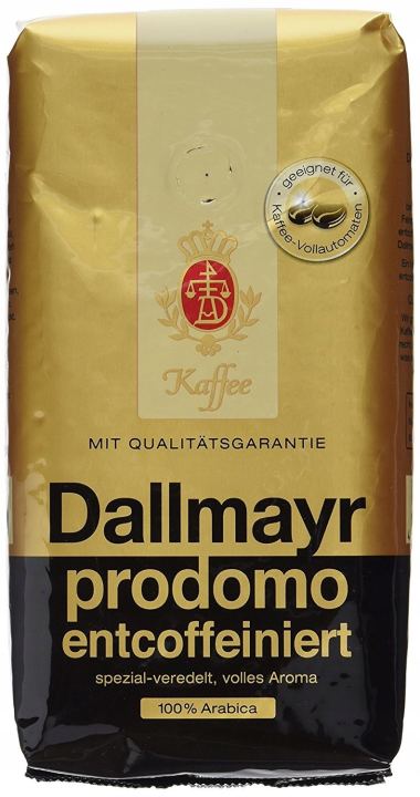 Кофе в зернах «Dallmayr» Prodomo Entcoffeiniert (без кофеина), 500 г, АРАБИКА, Германия