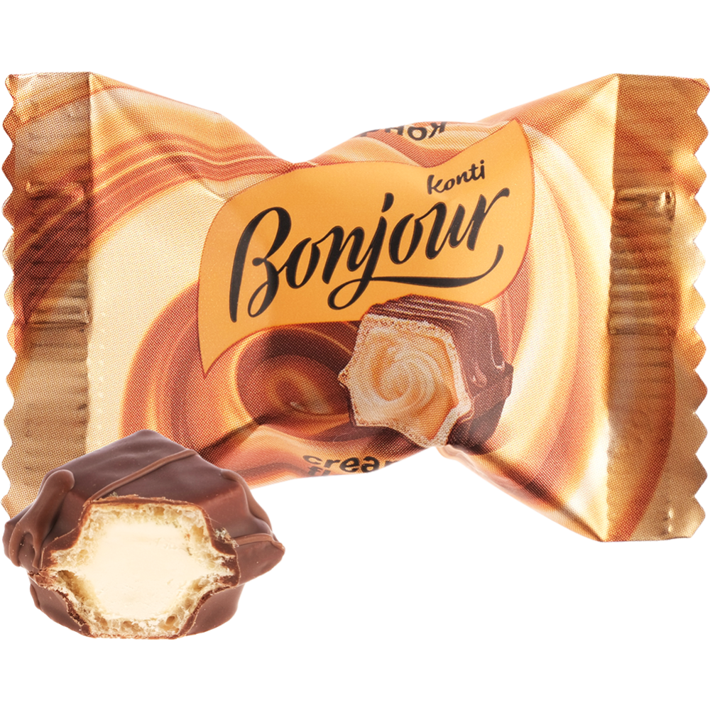 Конфеты «Konti» Bonjour со вкусом сливок, 1 кг #0