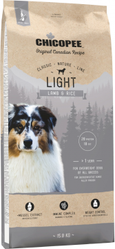 Корм для собак  Chicopee CNL Light (Чикопи Лайт ягненок с рисом) 15кг