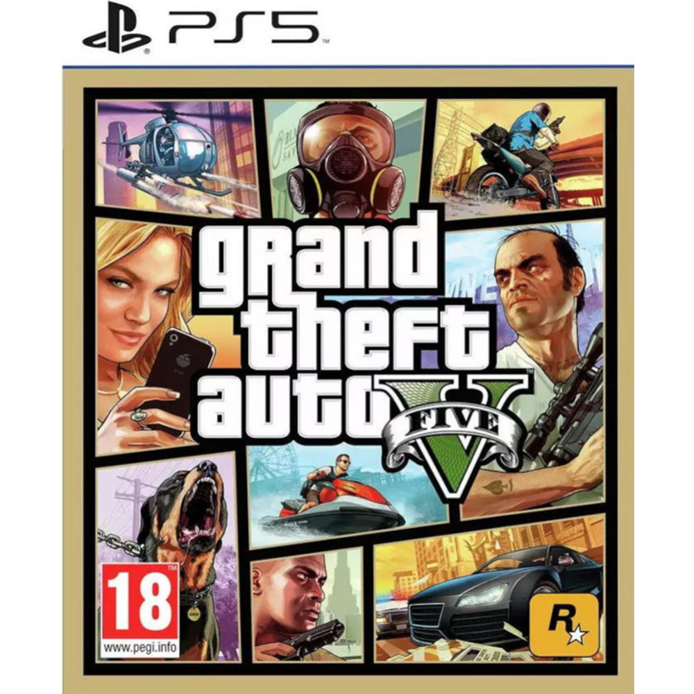 Игра для консоли «Sony» GTA 5 Premium, PPSA04263, PS5, русские субтитры