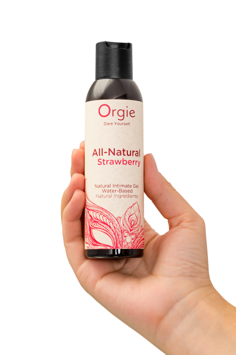 Интимный гель Orgie ALL - NATURAL STRAWBERRY на водной основе, 150 мл