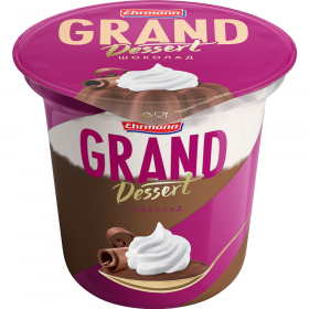 Мо­лоч­ный пудинг «Ehrmann» Grand Dessert, шо­ко­лад со сли­воч­ным муссом, 5.2%, 200 г