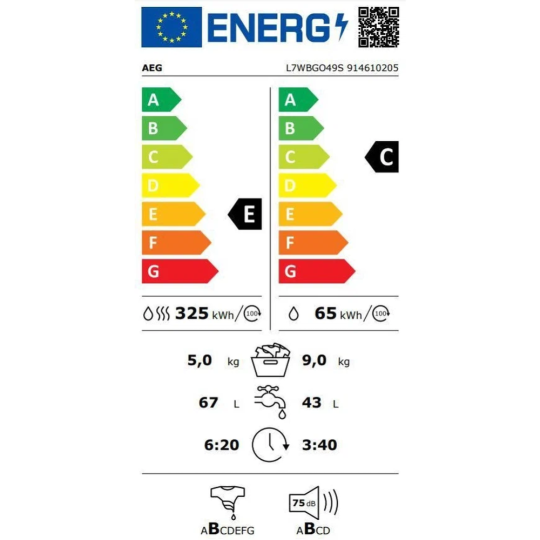 Стирально-сушильная машина «AEG» L7WBGO49S