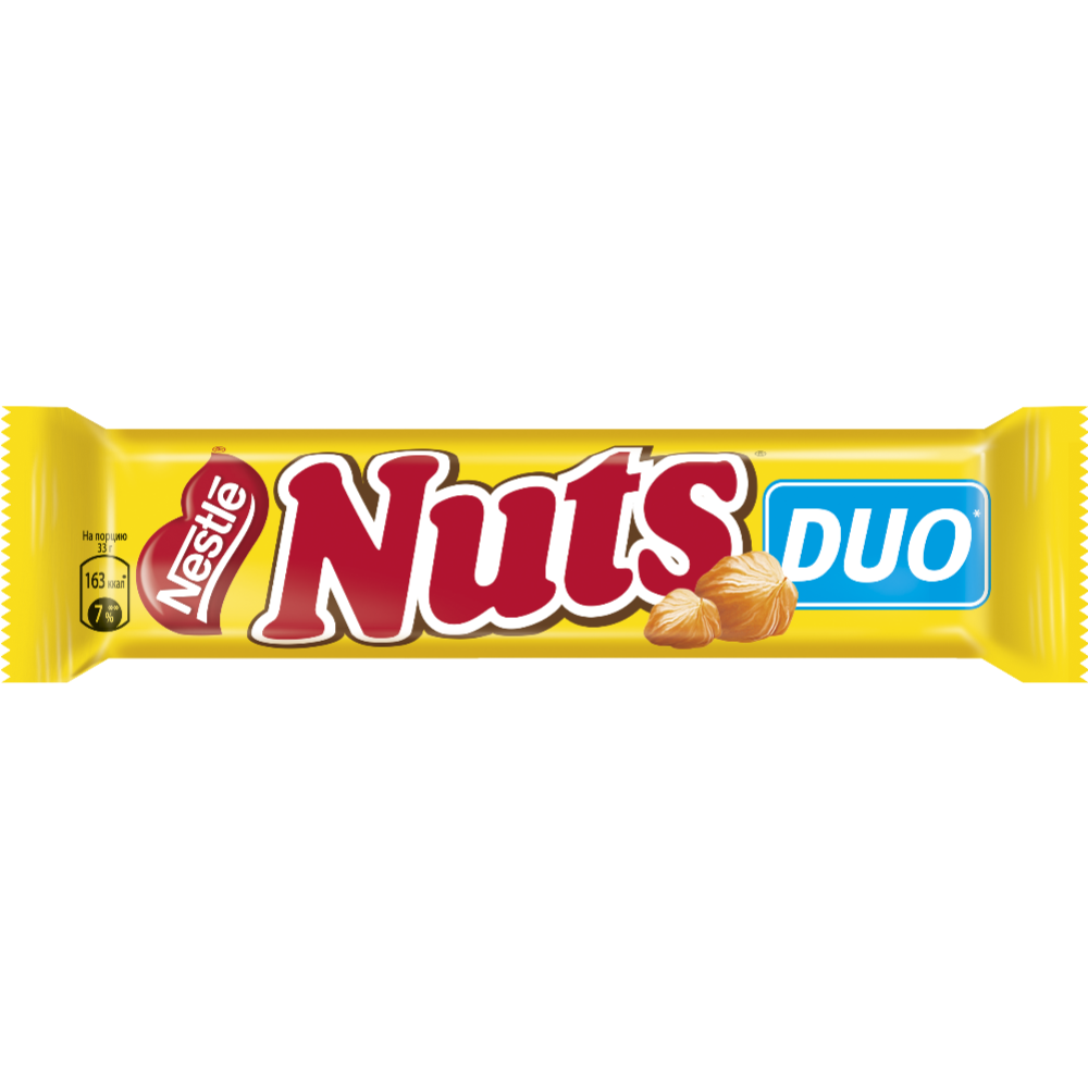 Шо­ко­лад­ный ба­тон­чик «Nuts» мега байт, 66 г