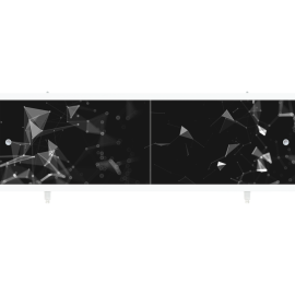 Экран для ванны «Метакам» Ультралегкий, 1.68, черный