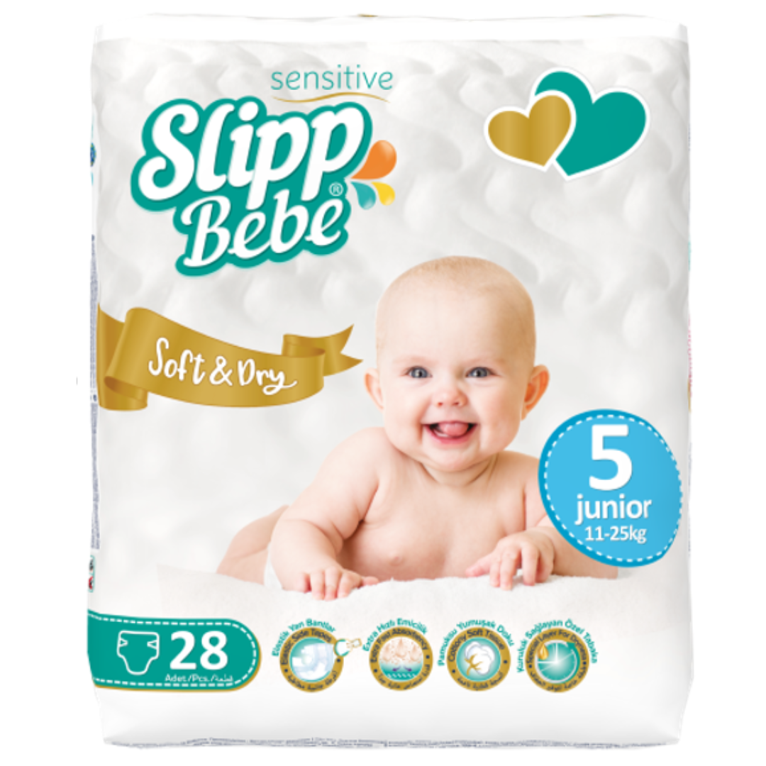 Подгузники Slipp Bebe Twin №5 (11-25 кг.) 28шт