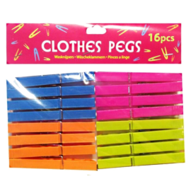 Набор прищепок «Сlothes pegs» 16 шт, 9 см