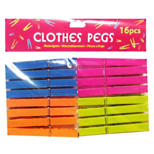 Набор прищепок «Сlothes pegs» 16 шт, 9 см