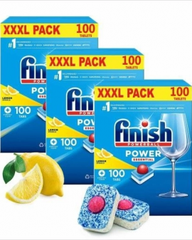 Таблетки для посудомоечных машин Finish Powerball Power Essential 100 шт. Lemon