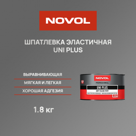 Шпатлевка эластичная NOVOL UNI PLUS - 1.8 кг