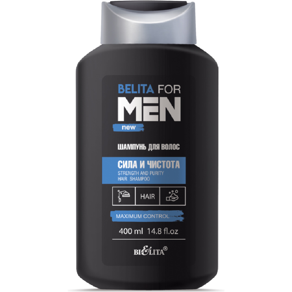 Шампунь для волос «Белита» for Men, Сила и чистота, 400 мл