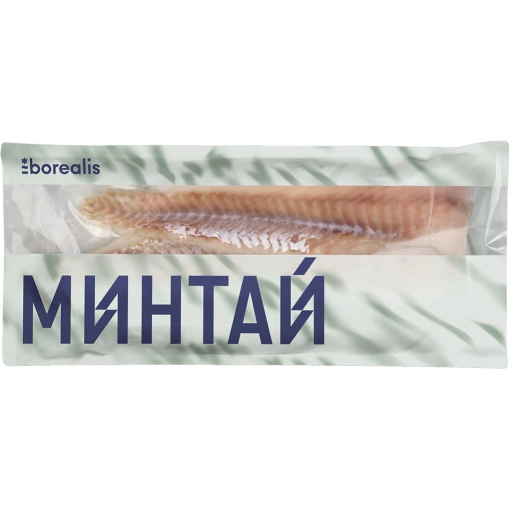 Филе минтая «Borealis» без кожи,мороженое, 650 г #0