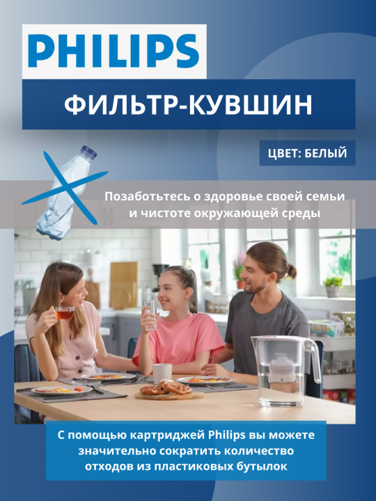 Фильтр Кувшин Филипс Белый 4 л. Philips