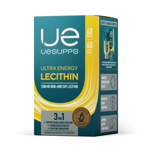 Лецитин соевый 1200 мг Ultra Energy Lecithin, 60 мягких капсул