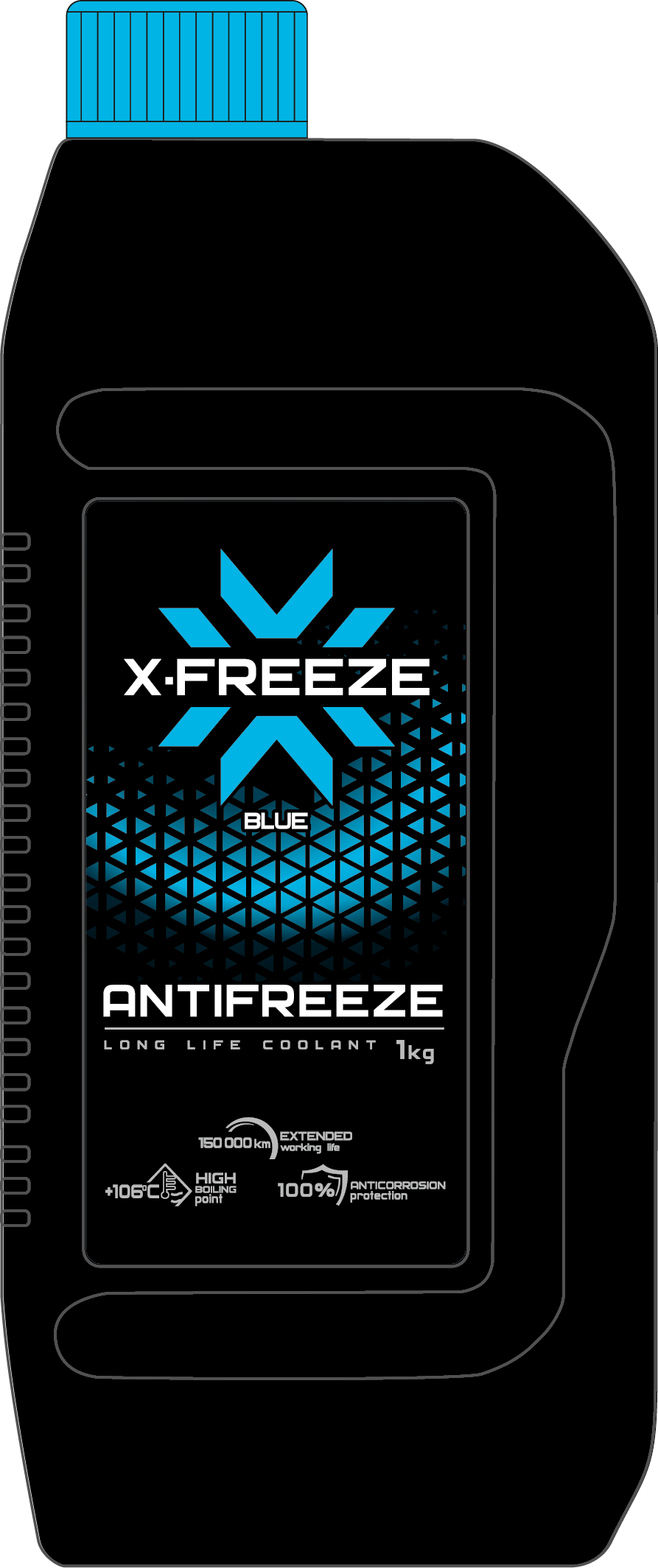 Антифриз X-FREEZE Blue (синий), в п/э бут. 1 кг 430206065