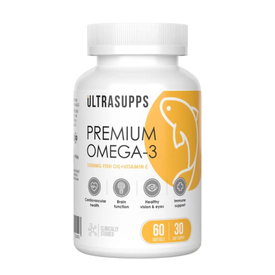 Премиум Омега-3/Premium Omega-3 мягкие капсулы 60 шт Ultrasupps