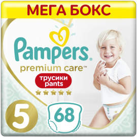 Подгузники-трусики детские «Pampers» Premium Care, размер 5, 12-17 кг, 68 шт