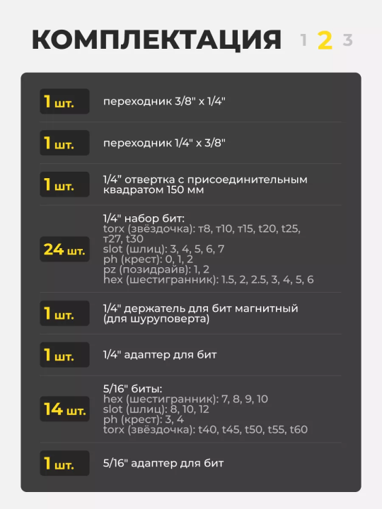 Универсальный набор инструментов Berger BG100-3814 (100 предметов)