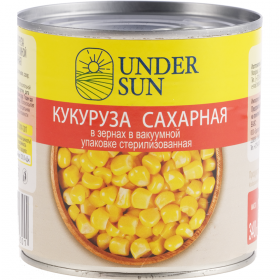 Ку­ку­ру­за кон­сер­ви­ро­ван­ная «Under Sun» са­хар­ная, 340 г
