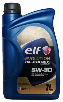 Моторное масло синтетическое ELF 5W30 EVOLUTION FULL-TECH MSX
