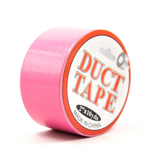 Бондажный скотч Duct Tape розовый 15 м