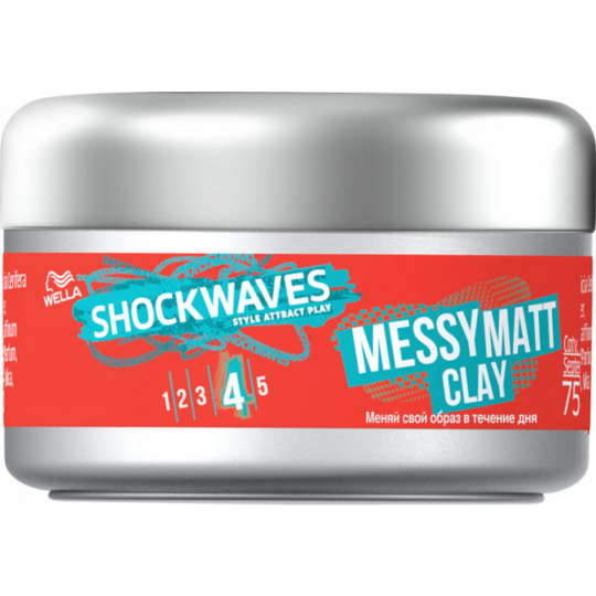 Моделирующая глина для волос «Wella» Messy Matt Clay 75 мл