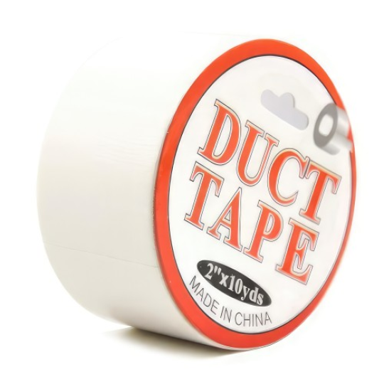 Бондажный скотч Duct Tape белый 15 м