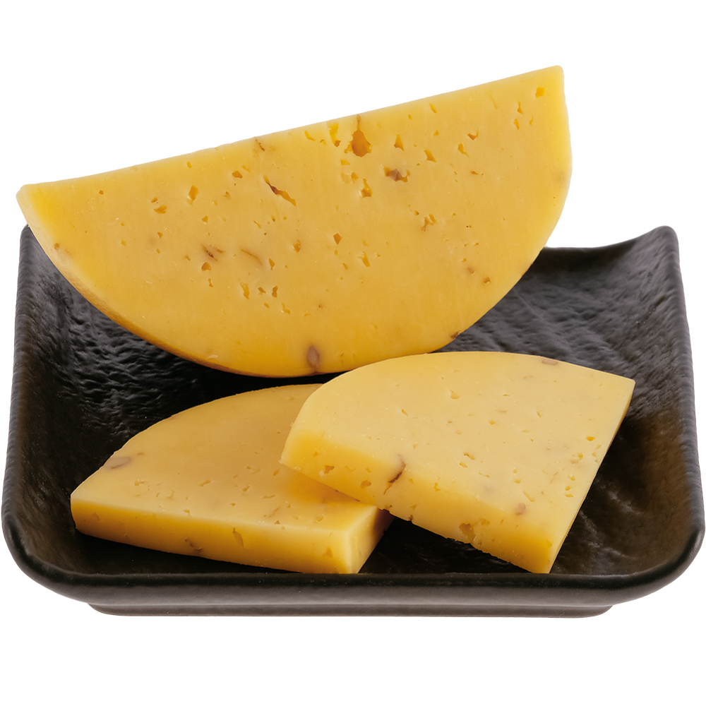 Сыр полутвердый «Ларец с грецкими орехами» 50%, 1 кг #0