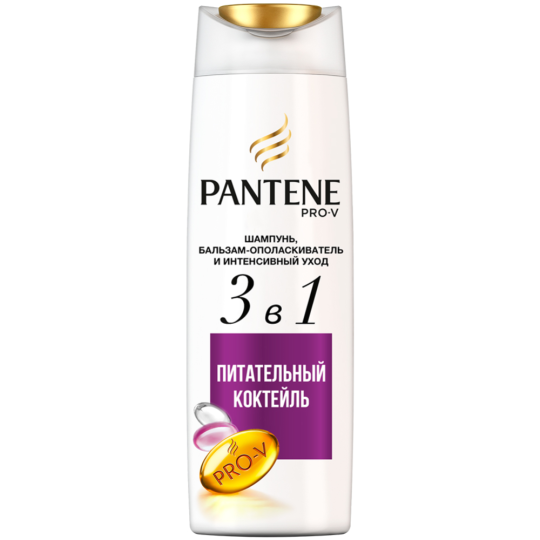 Шампунь 3в1 «Pantene» питательный коктейль, 360 мл