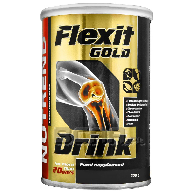 Комплекс для суставов и связок ФЛЕКСИТ ГОЛД FLEXIT GOLD DRINK ОТ NUTREND АПЕЛЬСИН (400ГР)