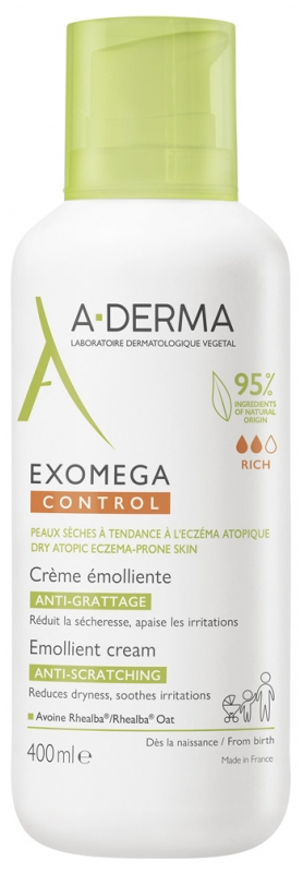 A-DERMA EXOMEGA CONTROL Смягчающий крем для лица и тела 400 мл